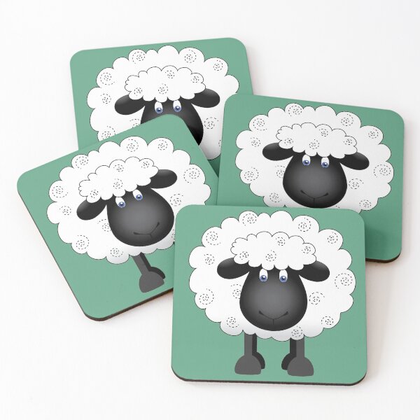 Item preview, Cute Shelby Sheep in a Green Field designed and sold by Running-Duck.