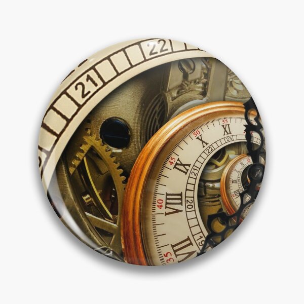 The Clock of the Spiral Whirlpool of Time. Pin