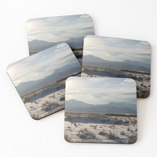 Item preview, Frozen Winter Sunset Over Mountain Valley designed and sold by ShaegelBagel.
