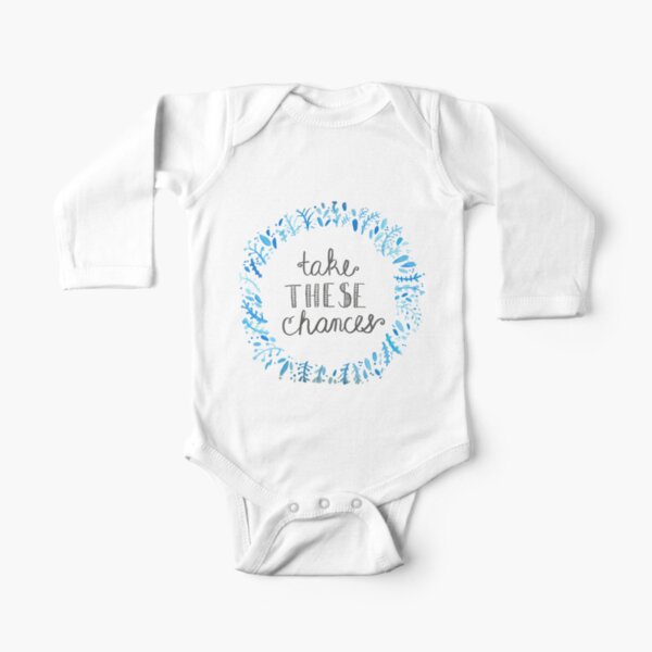 Take These Chances Long Sleeve Baby One-Piece