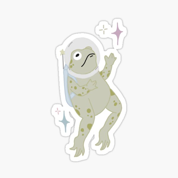 Space Frog Sticker