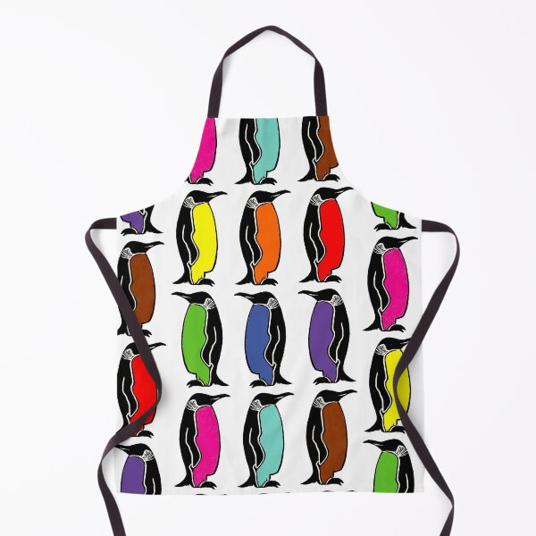 Item preview, Pride March of the Penguins - original linocut design and print designed and sold by PixelPalmer.