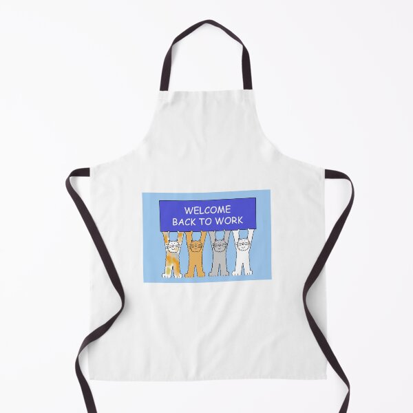 Item preview, Welcome Back to Work Cartoon Cats designed and sold by KateTaylor.