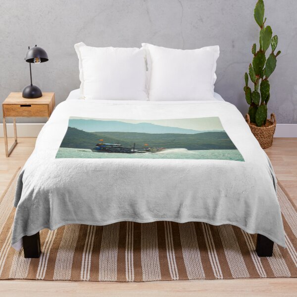 Item preview, Vietnamese fishing boat in rough water designed and sold by Anita van Gendt.
