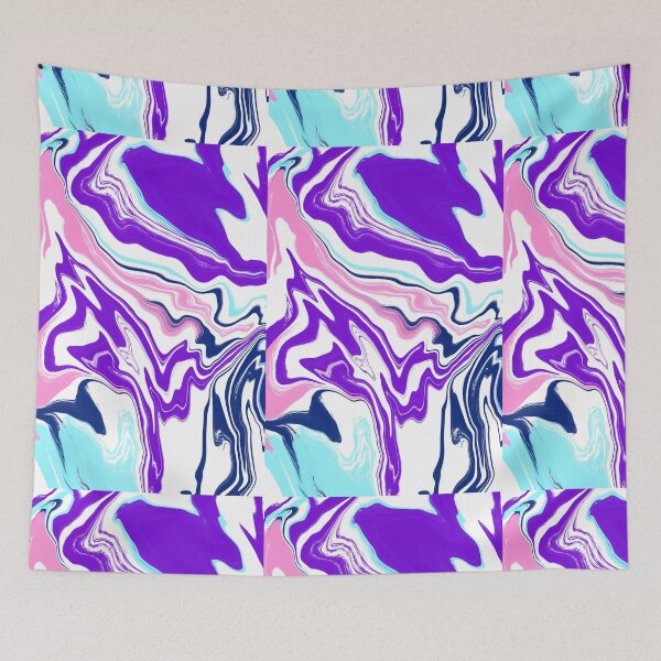 Item preview, Purple, Blue, Aqua and Pink Marble designed and sold by ArtbyLucy27.