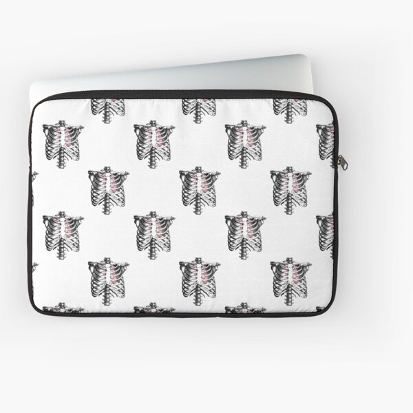 Gothy Ribcage Pattern Laptop Sleeve