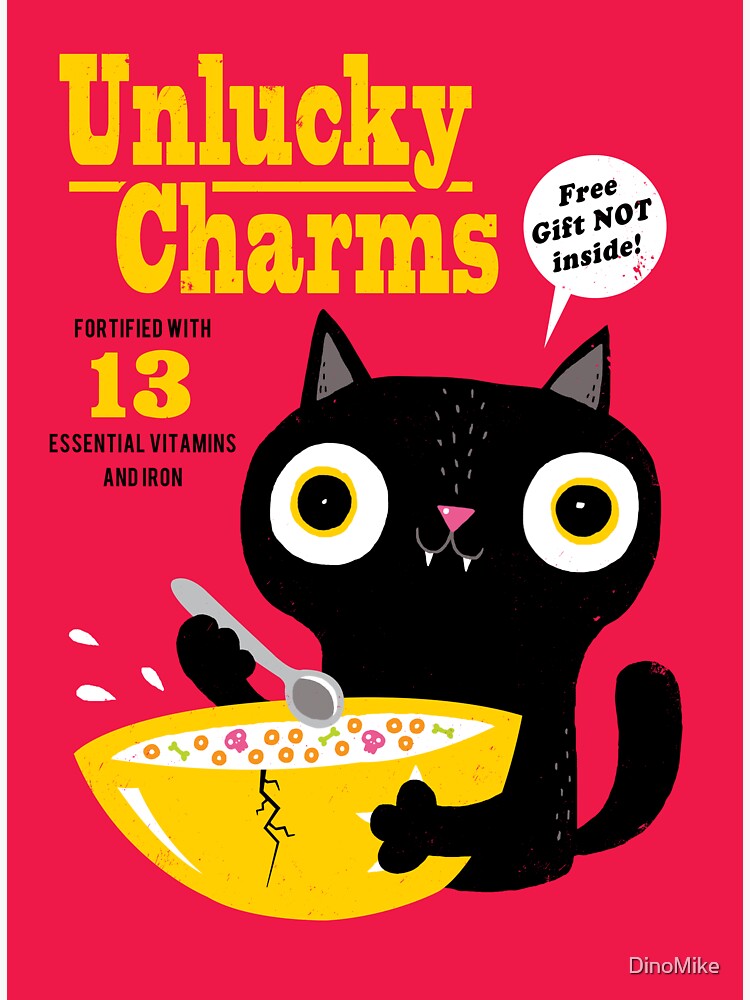 "Unlucky Charms" Sticker for Sale by DinoMike Redbubble