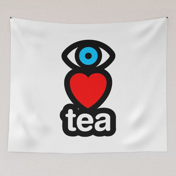 Item preview, i love tea (vertical) designed and sold by MisterSquid.
