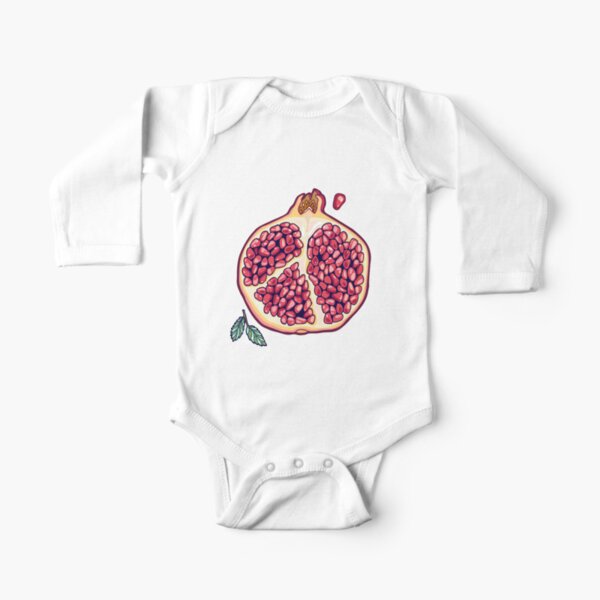pomegranate garden Long Sleeve Baby One-Piece