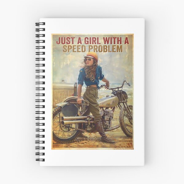 Item preview, Biker Just A Girl With Speed Problem Poster designed and sold by KatharinaSHoch.