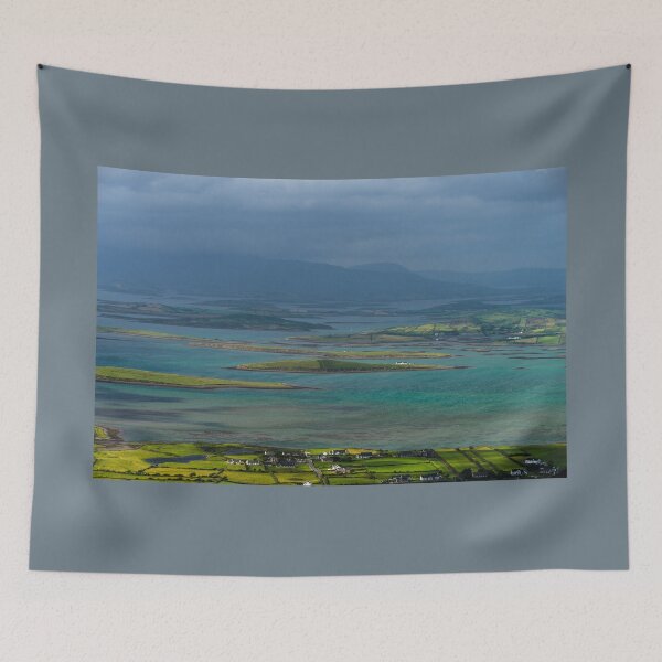 Item preview, Impressive view from top of the mountain  Croagh Patrick, nicknamed the Reek in County Mayo after Mweelrea and Nephin, Ireland designed and sold by AlbertMi.