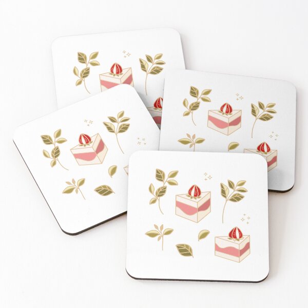 Item preview,  Pink Strawberry Cheese Cake and Leaf designed and sold by artflorara.