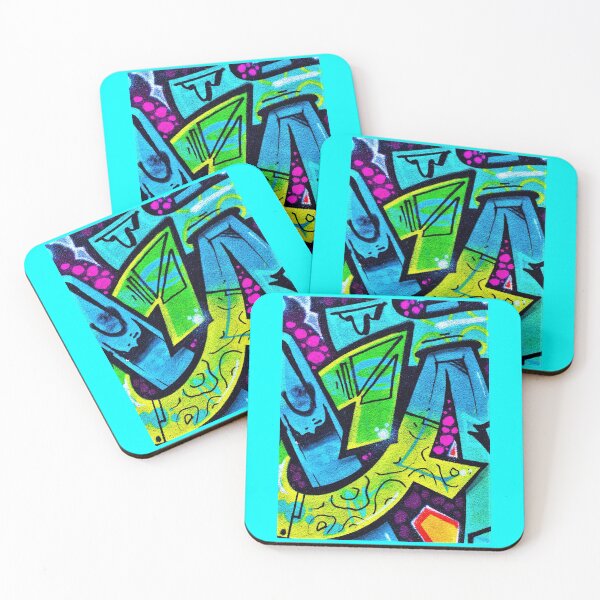 Item preview, Graffiti retro hip hop pop art colours designed and sold by hoober24.