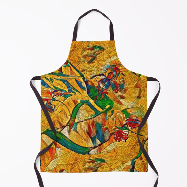 Item preview, Yellow abstract bouquet of irises designed and sold by Maria Mihailova.