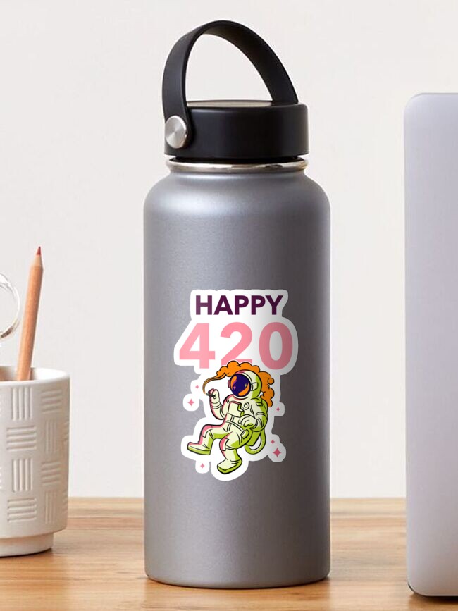 Happy 420 Sticker for Sale by narekmug