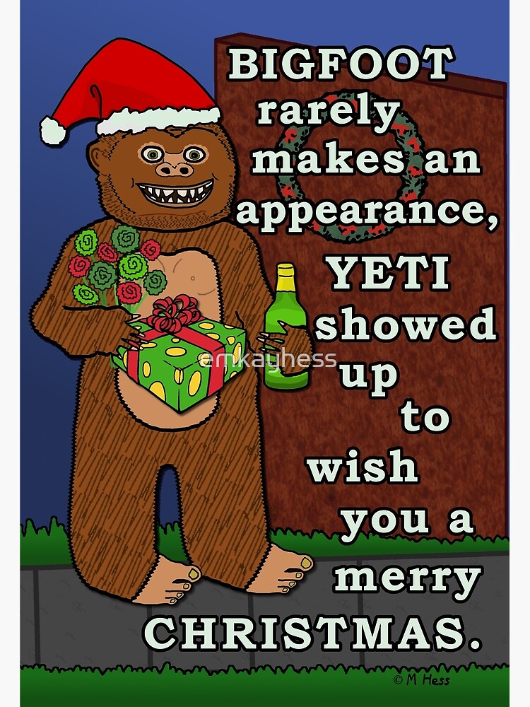 Funny Christmas Card are You Yeti for Christmas Pun Card, Cute