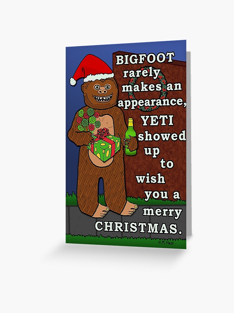 Funny Christmas Card are You Yeti for Christmas Pun Card, Cute