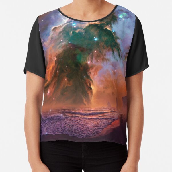 The Cosmic Shore Chiffon Top