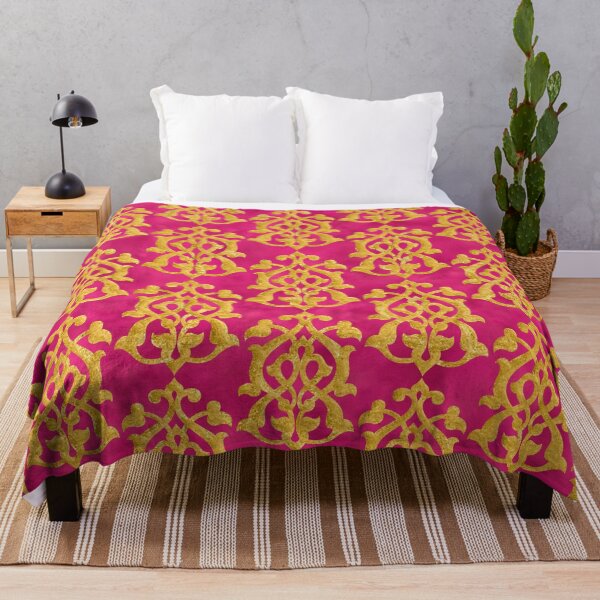 Item preview, Moroccan Inspired Pattern Magenta and Gold designed and sold by Octavia Soldani.
