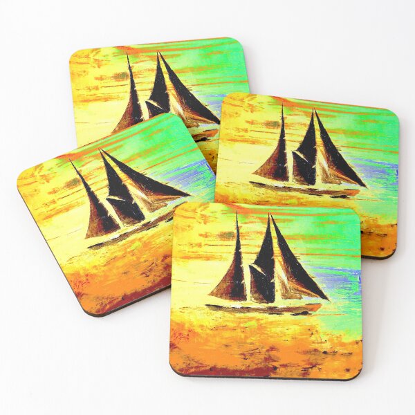 Item preview, A ship in the sunset glow designed and sold by Maria Mihailova.