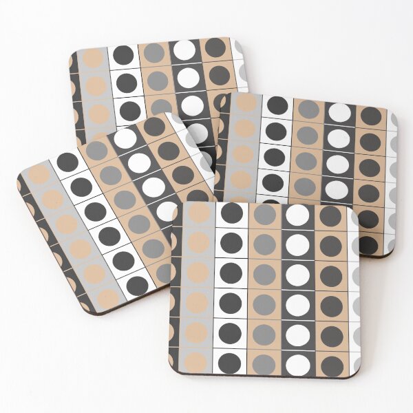Item preview, Black White Beige And Grey Dots Pattern designed and sold by BImP design.