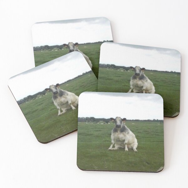 Item preview, Cow sitting in field designed and sold by tbts.