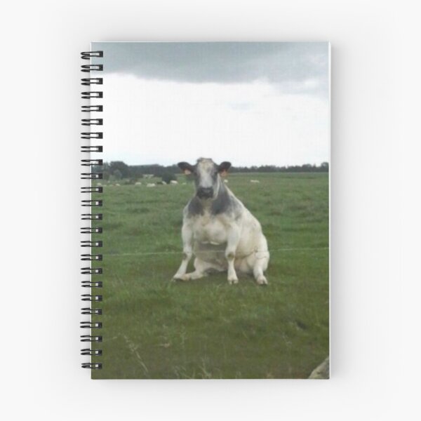 Item preview, Cow sitting in field designed and sold by tbts.