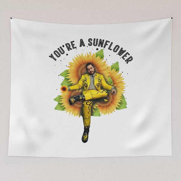 Item preview, P-O-S-T M-A-L-O-N-E You're-A Sunflower, Sweater, Customize designed and sold by BRTPBXZ.