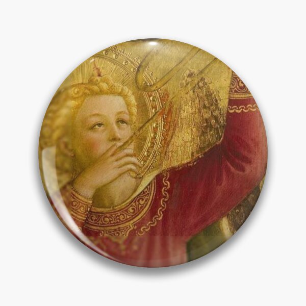Item preview, Angel with Trumpet - Magnificent Angel in gold and red by Fra Angelico.  designed and sold by Angelkrs.