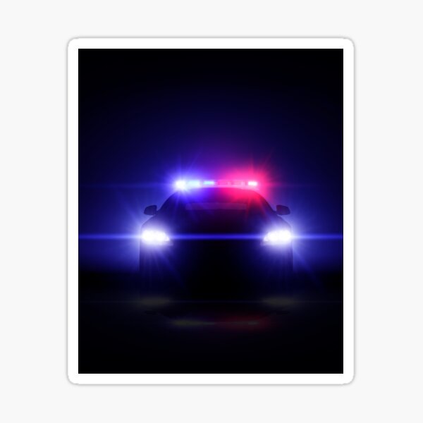 Police Head Stickers Redbubble - bloxburg police department bpd roblox