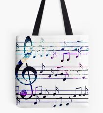 Music Notes Tote Bag