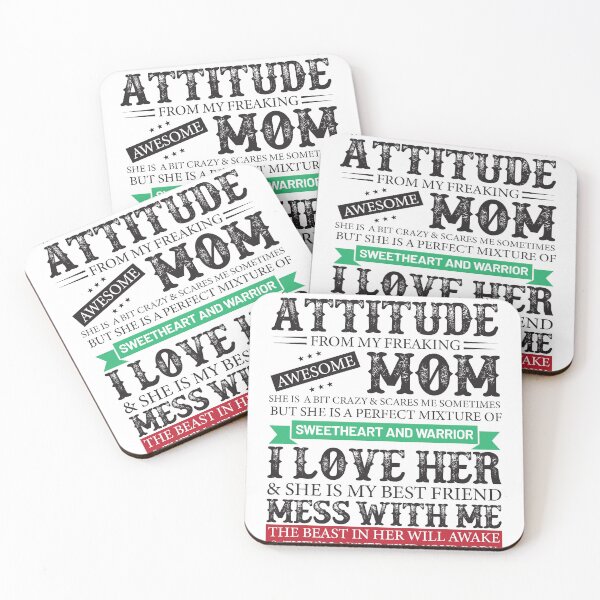 Item preview, Attitude of Freaking Awesome Mom  designed and sold by mdnrsakib.