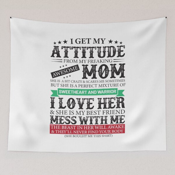Item preview, Attitude of Freaking Awesome Mom  designed and sold by mdnrsakib.