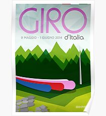 Giro D'Italia 2014 Poster by Bikmo Poster