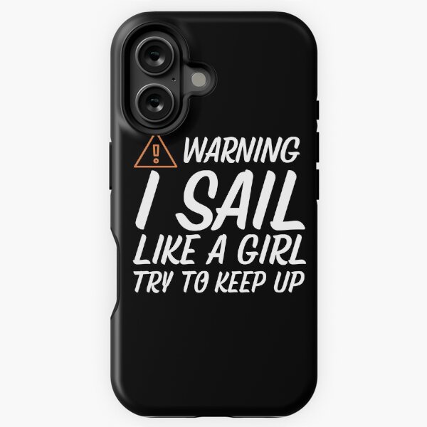 Artikel-Vorschau von Warnung ! Segelmädchen versuchen mitzuhalten, designt und verkauft von Passion-For-Sea.