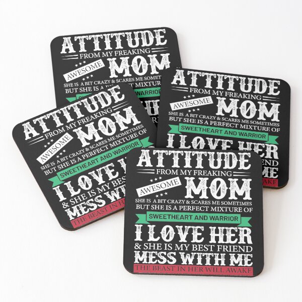 Item preview, Attitude of Freaking Awesome Mom  designed and sold by mdnrsakib.