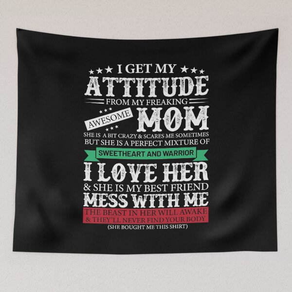 Item preview, Attitude of Freaking Awesome Mom  designed and sold by mdnrsakib.