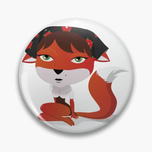 Artikelvorschau, Fuchs Frau hübsch grüne Augen schwarze Haare Wald entworfen und verkauft von Natmals.