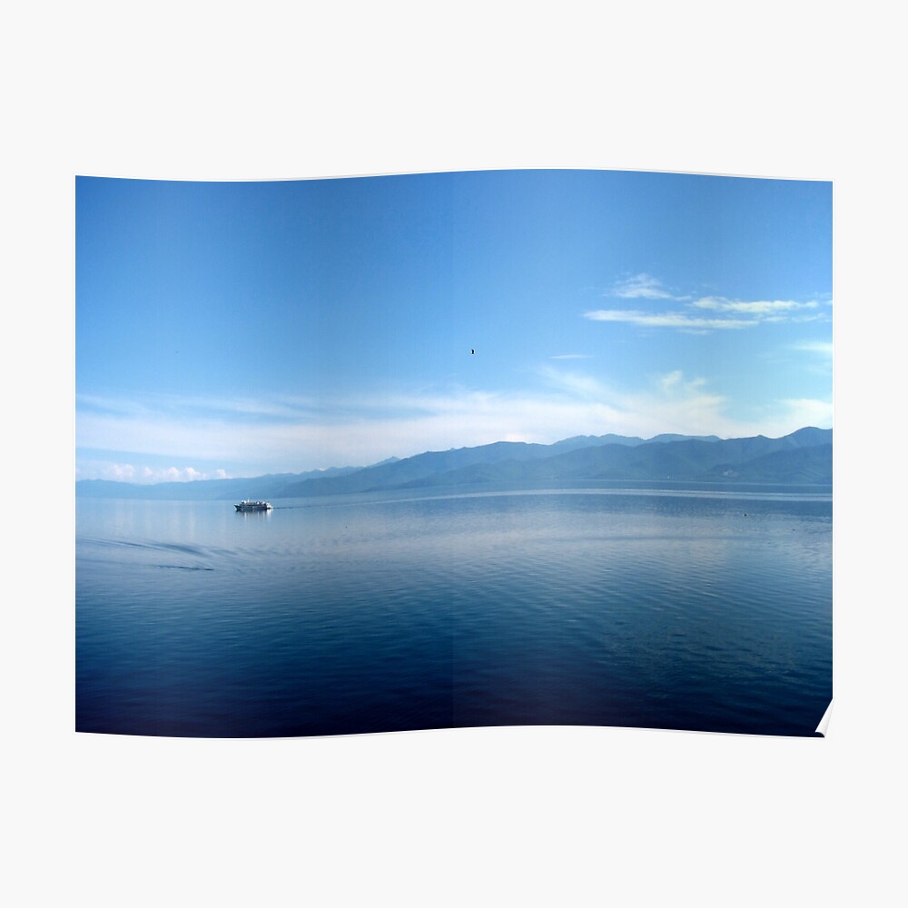 ADESIVI Rettangolo 2 x 10 cm-lago Baikal Russia Divertimento Viaggi #2226 