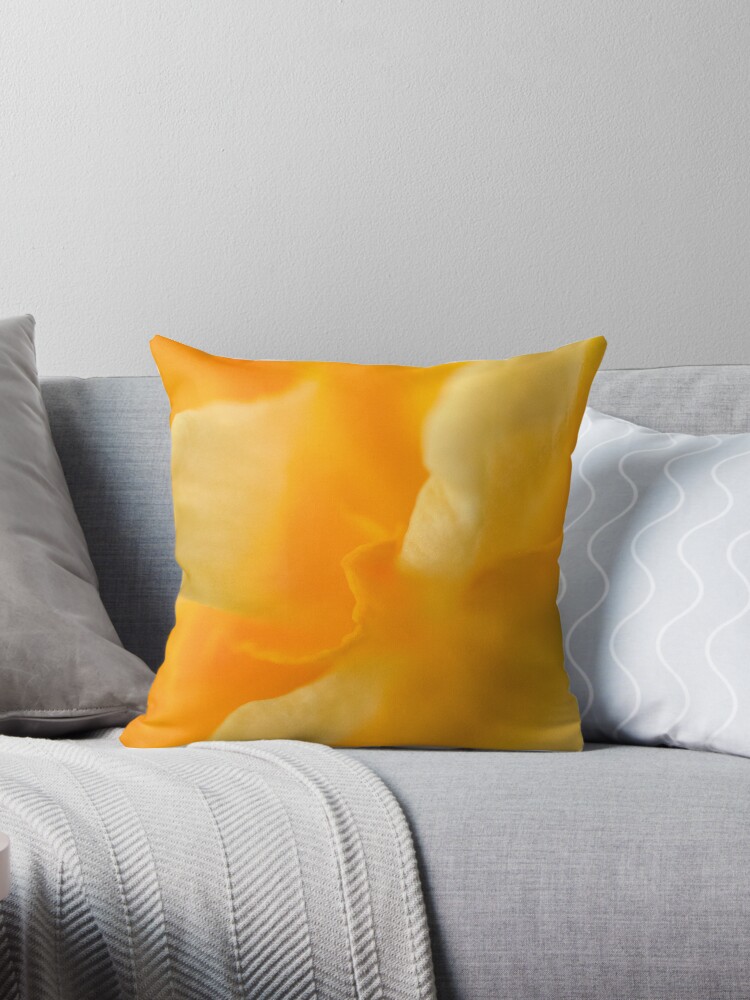 Thumbnail 1 of 3, Throw Pillow, The Colour of Happiness designed and sold by Tiffany Dryburgh.