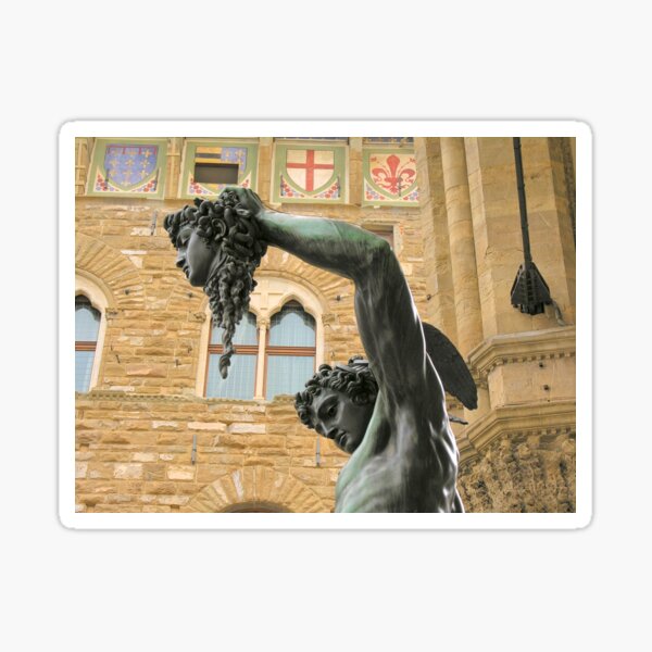 Perseus with the Head of Medusa - Piazza della Signoria in Florence Sticker