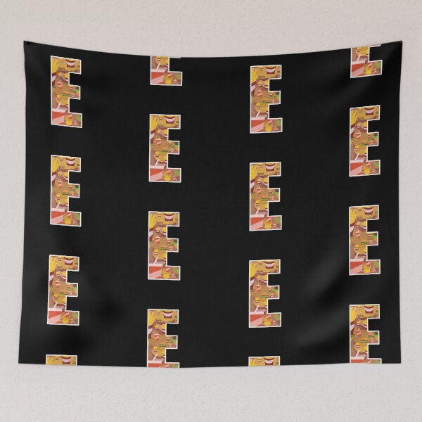 Item preview, Letter E - Burger Fries and Soda - Fast Food Pattern Art designed and sold by dylanxh.