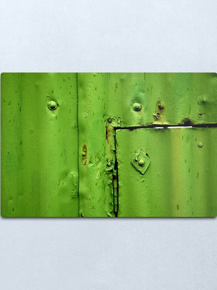Alternate view of Green Section Metal Print