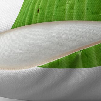 Alternate view of Green Ripples Throw Pillow