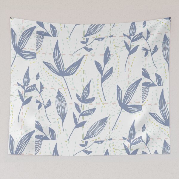 Item preview, Geometric leaves pattern designed and sold by Doucheka.