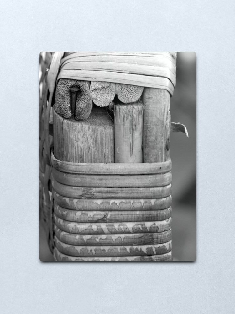 Alternate view of Cane Chair Metal Print