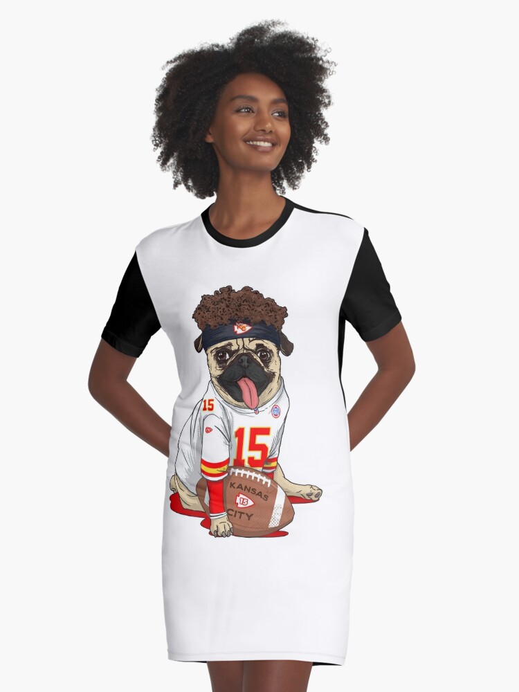 Pretty Patrick Mahomes Pug Mahomes Kansas City Chiefs Gift T Shirt cut by  Janet Mcdonell