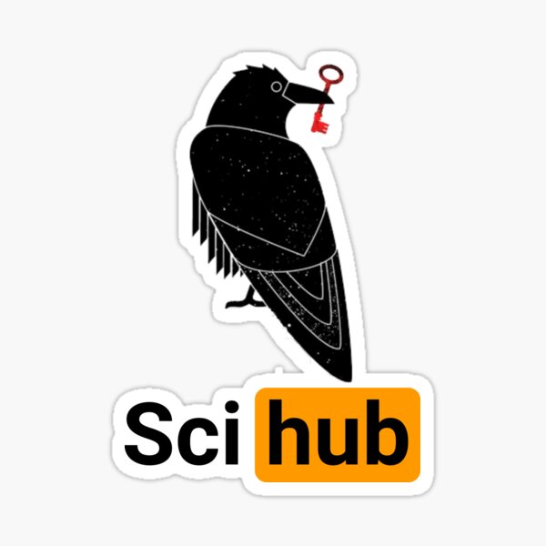 Vista previa del artículo con la obra «Cuervo Scihub», diseñado y vendido por labstud.