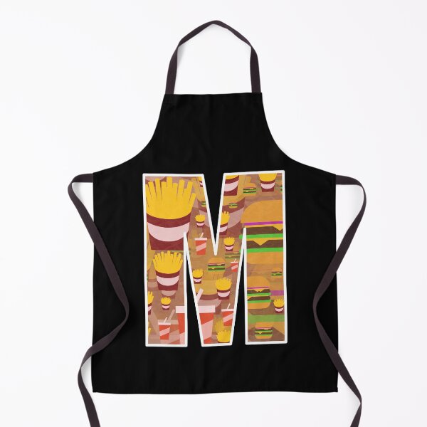 Item preview, Letter M - Burger Fries and Soda - Fast Food Pattern Art designed and sold by dylanxh.