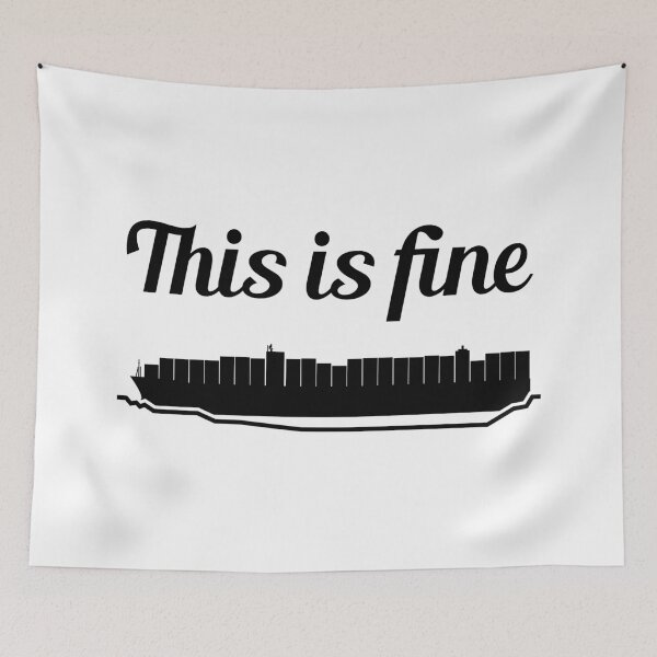 Item preview, This is Fine Ever Given Container Ship Stuck Suez Canal designed and sold by WPahat.
